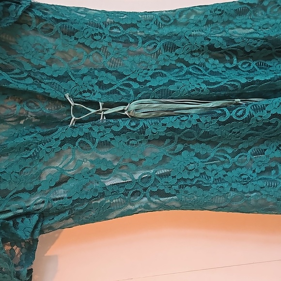 Green vintage dress - Picture 3 of 4